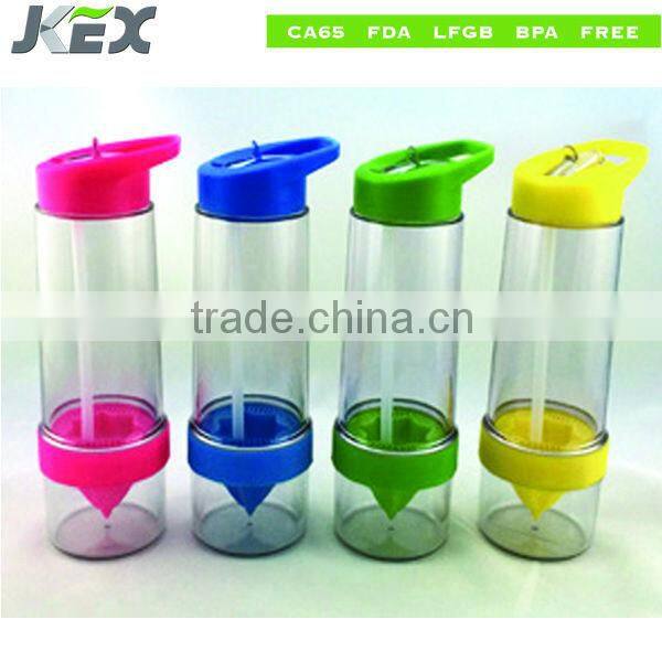 Tritan fruit infusion water bottle with FDA approval