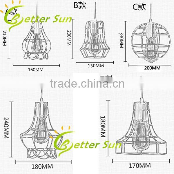 Industrial Pendant Lamp Iron Cage Pendant Light Fixture of Ceiling