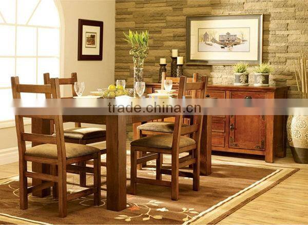RCH-4035 Oak Furniture Wooden Chair with Removable Cushion