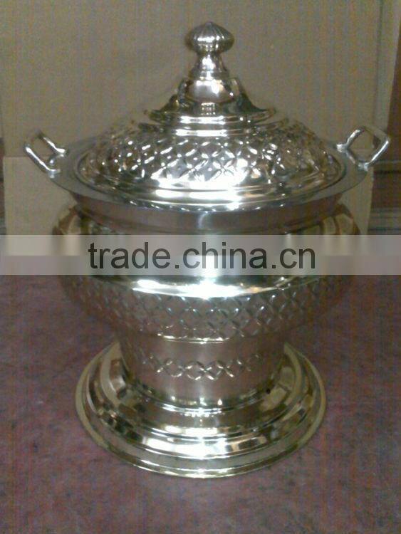 Steel Cheffing Dish, Wedding & Party utensils, food serving dish, hot keeping dish, Catering item, Hotel & Restaurant utensils