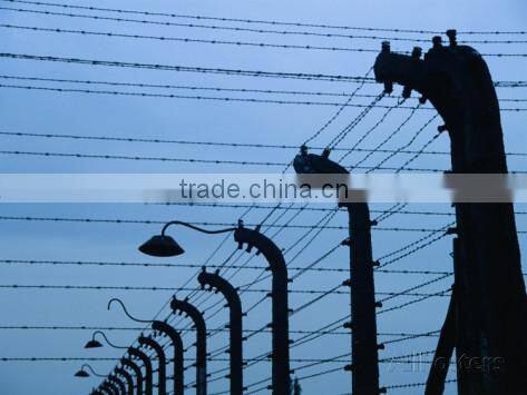 Security PVC coated military barbed wire price per roll