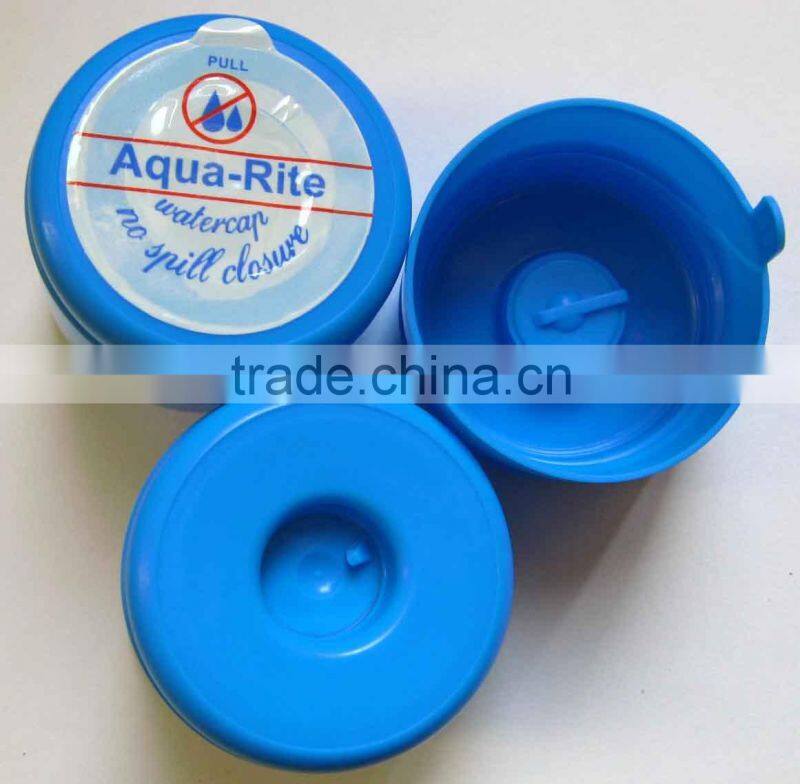 blue water bottle cap