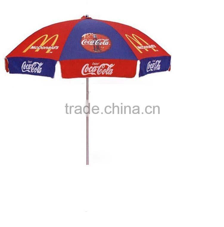 Polyester Fabric Beach Umbrella/ Fold umbrella