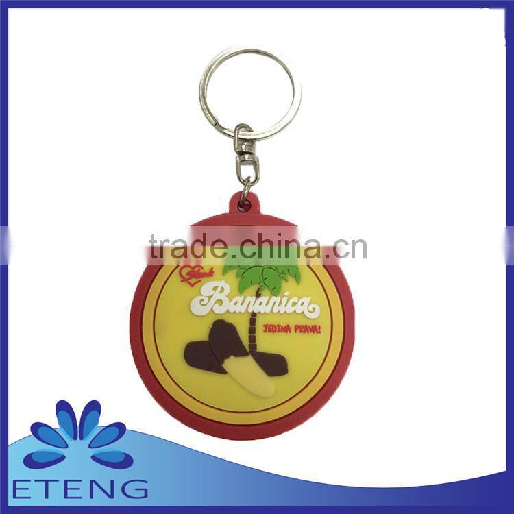 High-quality Economical fashion custom design rubber keyring