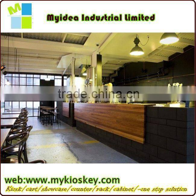 white glass modern reception counter led light bar counter