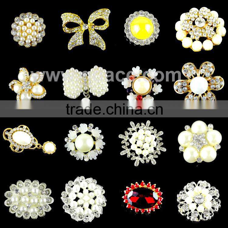 Beautiful flower crystal strass brooch pin, rose colour flower rhinestone strass brooch for party invitation