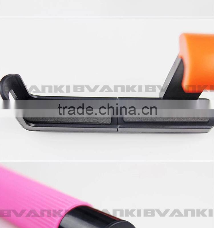 Wholesale Extendable Camera Tripod Handheld colorful wireless Monopod bluetooth Selfie Sticks with bluetooth shutter button