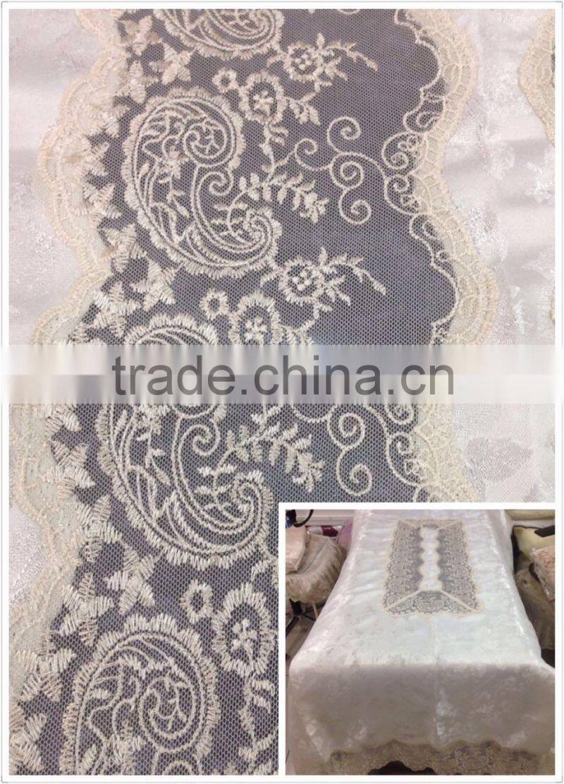 Polester Jacquard Tablecloth with competitive price