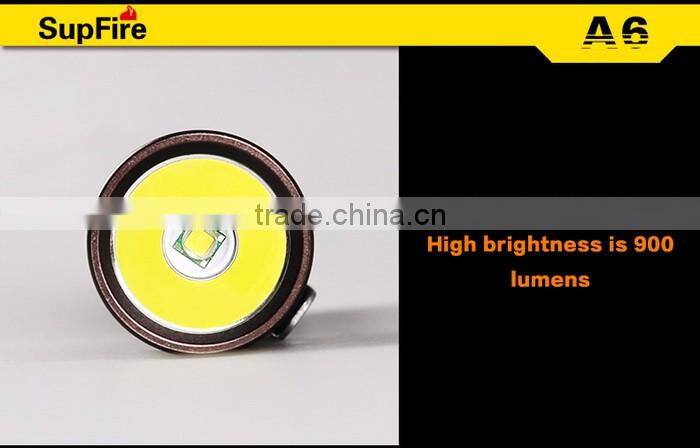Supfire A6 Hot sale Rechargeable Flashlight Waterproof Led Torch
