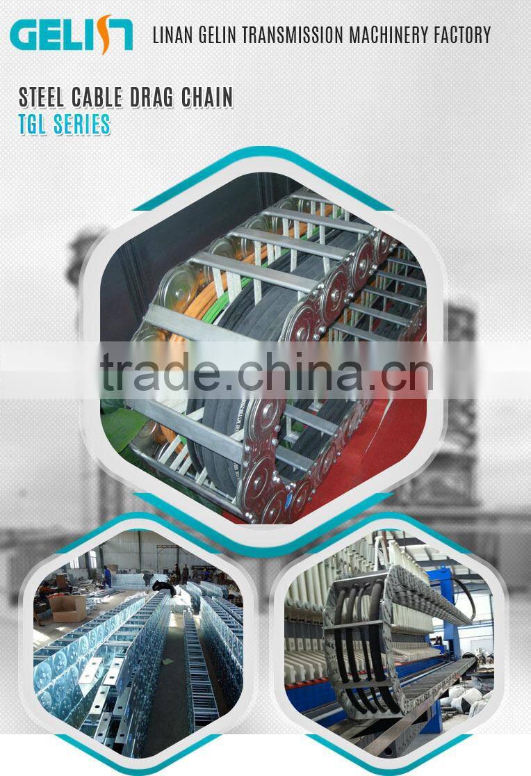 TLG galvanized steel wire carrier electric cnc cable drag protection chain
