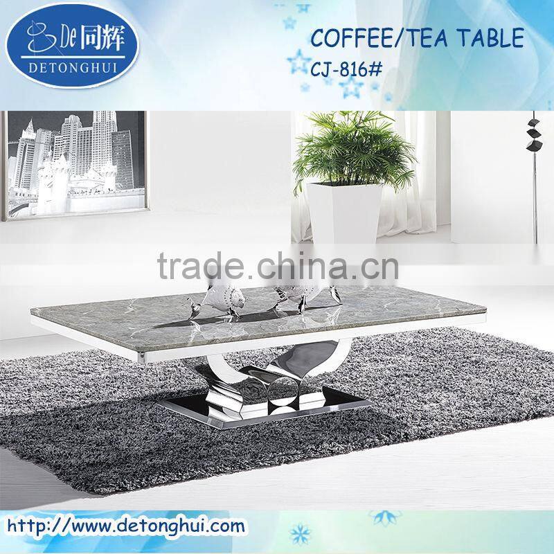 2014 Latest design Home furniture stone teapoy table CJ-841#