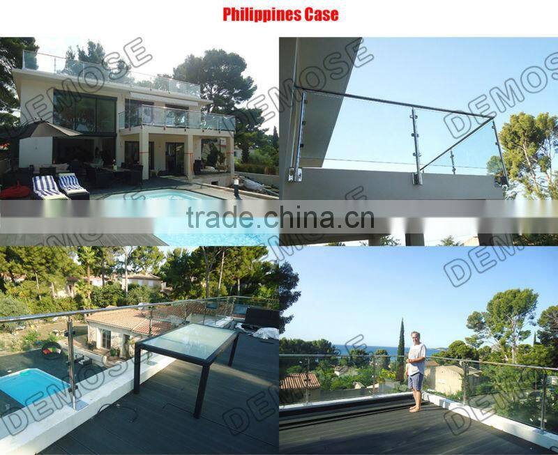 Brand new laminated ceramic frit glass,cheap glass railing