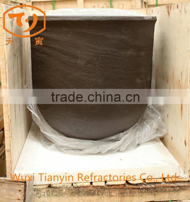 clay/silicon carbide graphite crucible for melting steel,mini lab heat treatment crucible furnace
