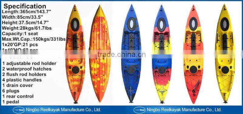new style entertaining plastic canoe kayak