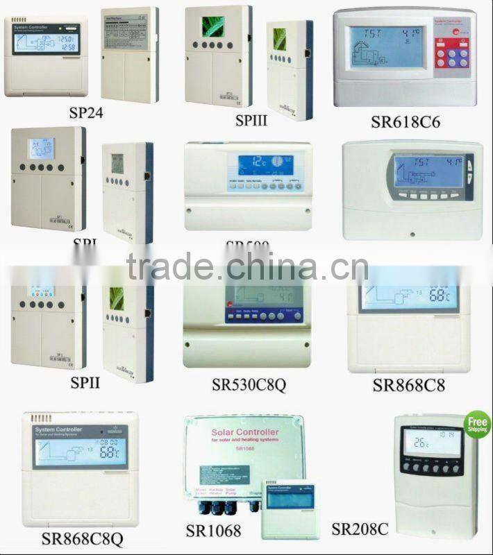 SR868C8 solar controller ,SP106 work station solar system controller, solar water heater controller(manufacture and factory )