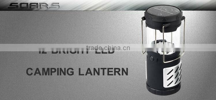 Solar Power Super Bright 12 LED Solar Camping Lantern
