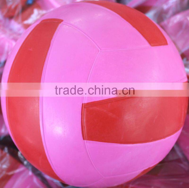 pink red international colorful rubber volleyball