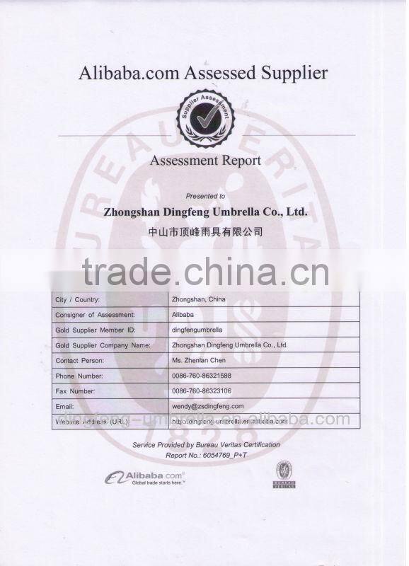 High quaity coffee garden line umbrella in China made