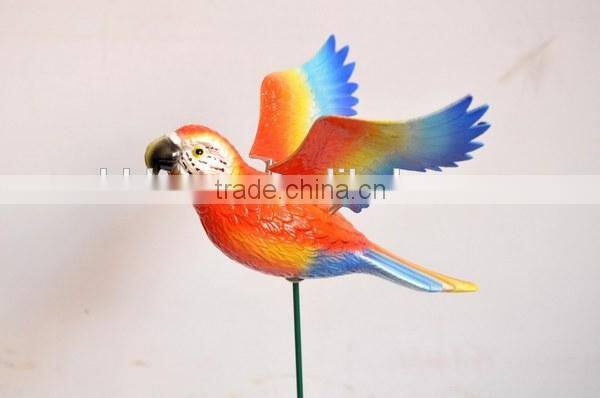 6 inch Parrot Plastic Flower Decorative Garden Stakes