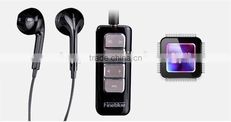 New Arrival Fineblue I5S Bluetooth V4.0 Earphone Lavalier Music Voice Stereo Binaural Headset For All SmartPhone
