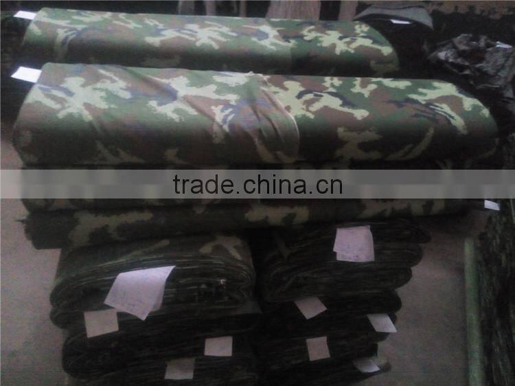 T/C 65/35 240gsm 5mmx5mm Ripstop Blue Camouflage Fabric