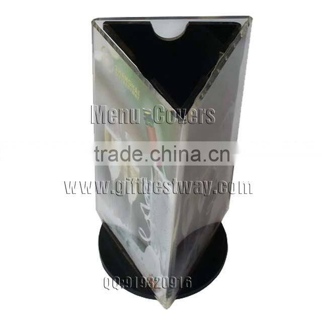 Acrylic menu holder ,4x6 acrylic menu holder