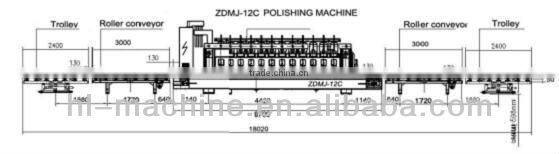 Zdmj 12c Automatic Multi-heads slab line polishing machine