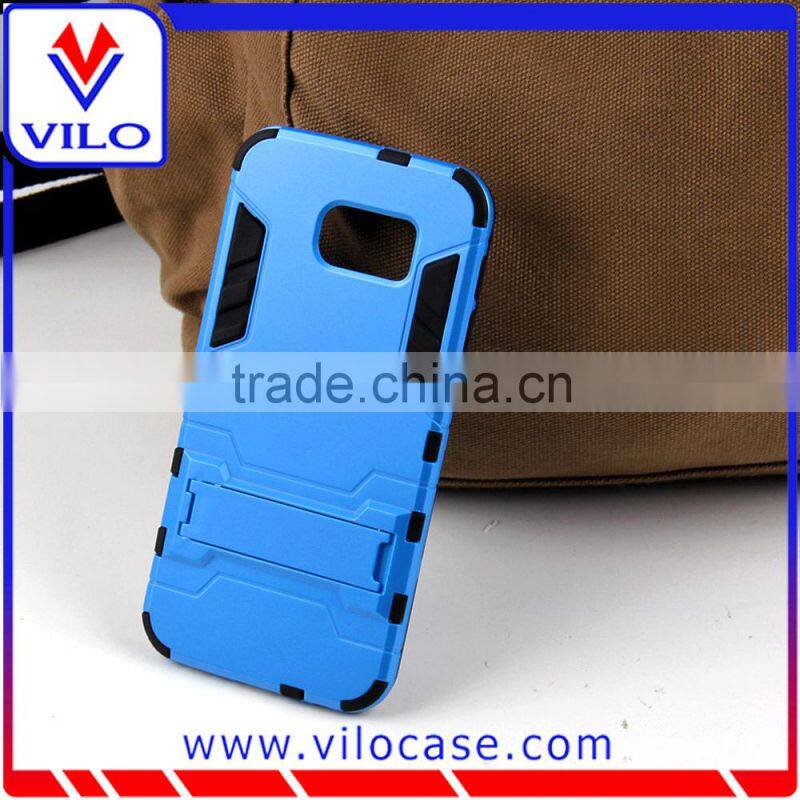 Cheapest 2 in 1 Kickstand slim armor hybrid case for Samsung Galaxy S6