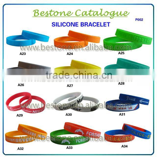 2015 the newest Silicone Bracelet silicone titanium pain relief sports bracelet