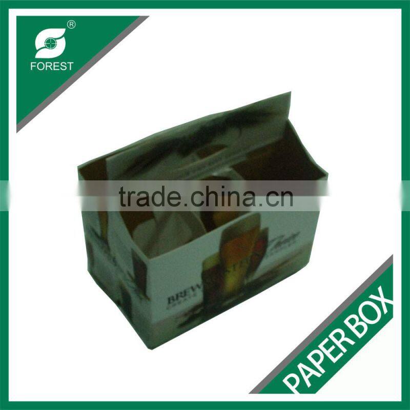 CUSTOM MADE KRAFT PAPERBOARD SIX PACK HOLDER FOR SALE