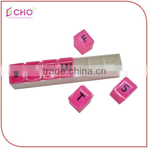 New 7-Day Plastic Pill Box Single Daily Tray