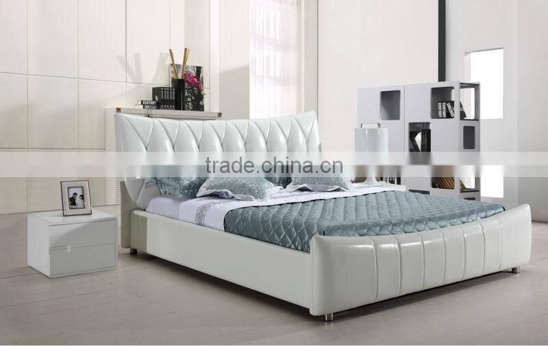Hot selling modern Europe style leather bed