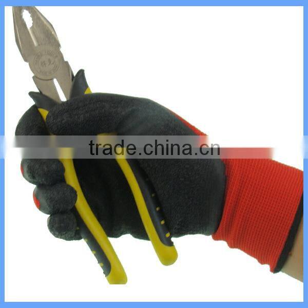 High Quality Knitted Latex Palm Coated Nylon Gloves For Glass Handling