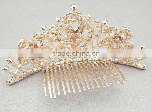 Luxurious rhinestone tiaras combs for bride manufacturers China supplier BY 1873