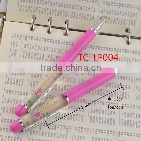 Small Order Accept Original Brand Specialized Produce Liquid Floater Ball Pen With Custom Printed Logo