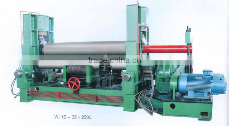 hydraulic plate rolling machine, large size rolling machine with 3-roller W11S-60x3000