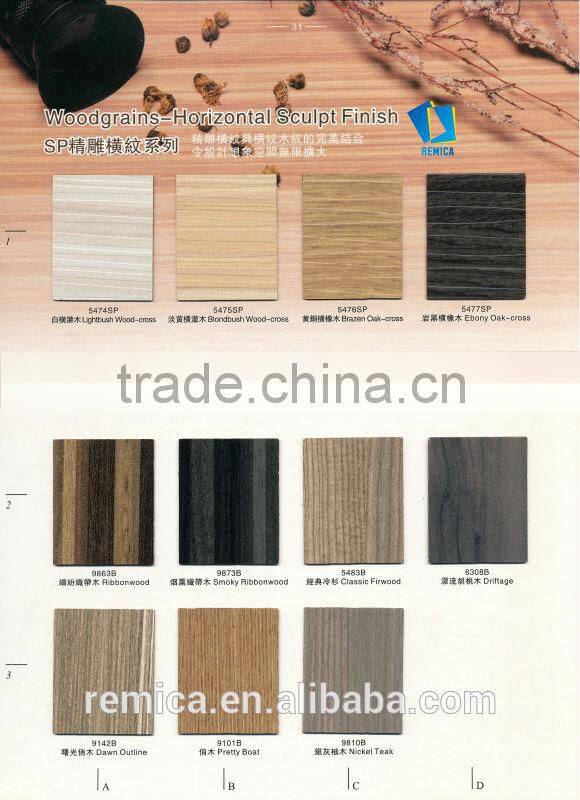 Woodgrains hpl High-Pressure Laminate sheets(horizontal sculpt)