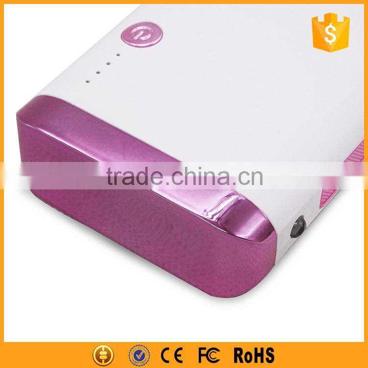 Portable 3 usb output 10000mah bank power for cell phone