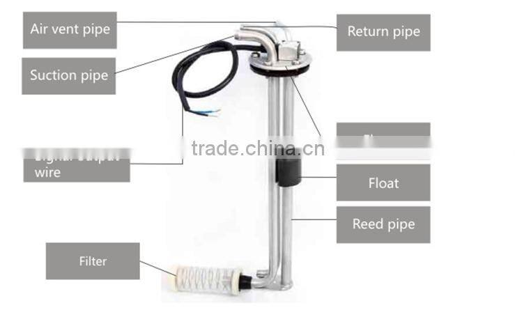 LH TN-645 fuel level sensor for yacht /fuel sensor heating