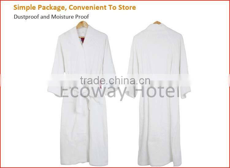 OEM manufacture luxury hotel 100% cotton velour bathrobes