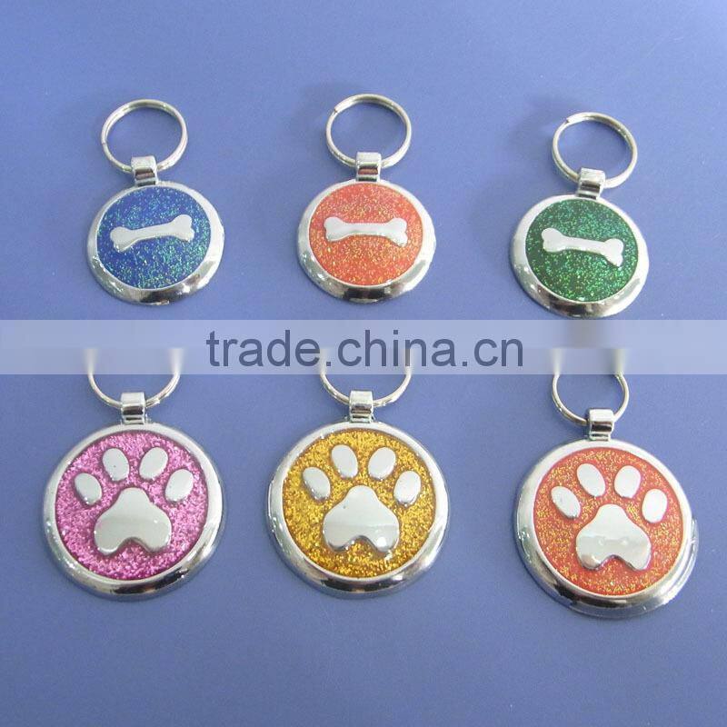Aluminium heart coloured tags/anodized aluminium dog tag