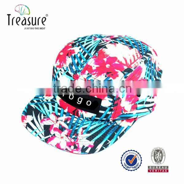 5 Panel Casual Flat Bill Adjustable Snapback Ahats and Caps