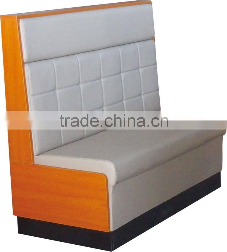 foshan factory manufacture restaurant leather sofa booth with buttom