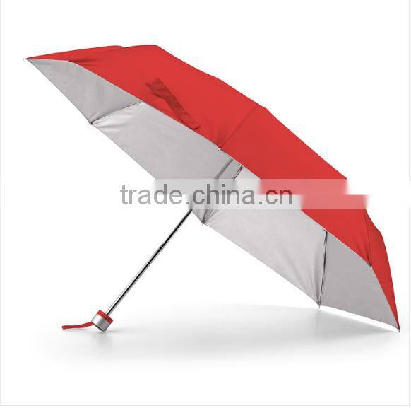 21 inch manual Double Layer 3 Fold Umbrella , Umbrella With Cheap Price