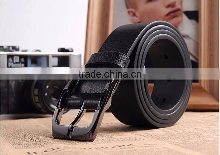2016 hot mens designer belts for men brand leather belt pin buckle black business trouser strap pants band ceinture