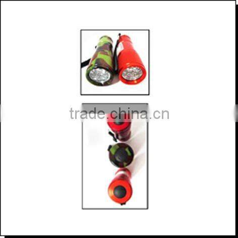 Aluminum 9 UV Solar LED Flashlight LED Torch