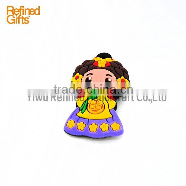 Cute Kids PVC Rubber Soft PVC Fridge Magnets accept bespoke korea style
