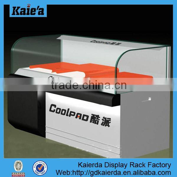 retail wood mdf display for phone