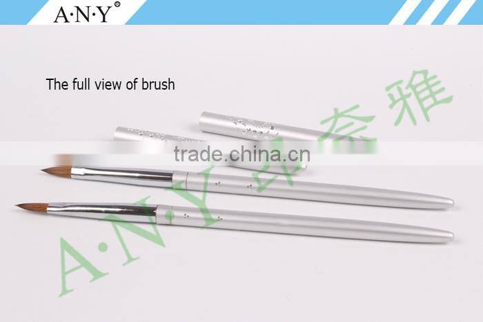 ANY Metal Handle 3D Acrylic Nail Brush/Professional Nail Art Brushes Manufacturer