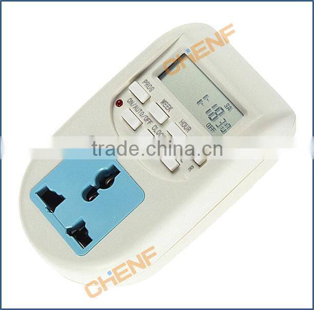 Cheaper 220V/10A UK Plug 7 days weekly Programmable Mechanical Timer Socket Outlet Switch